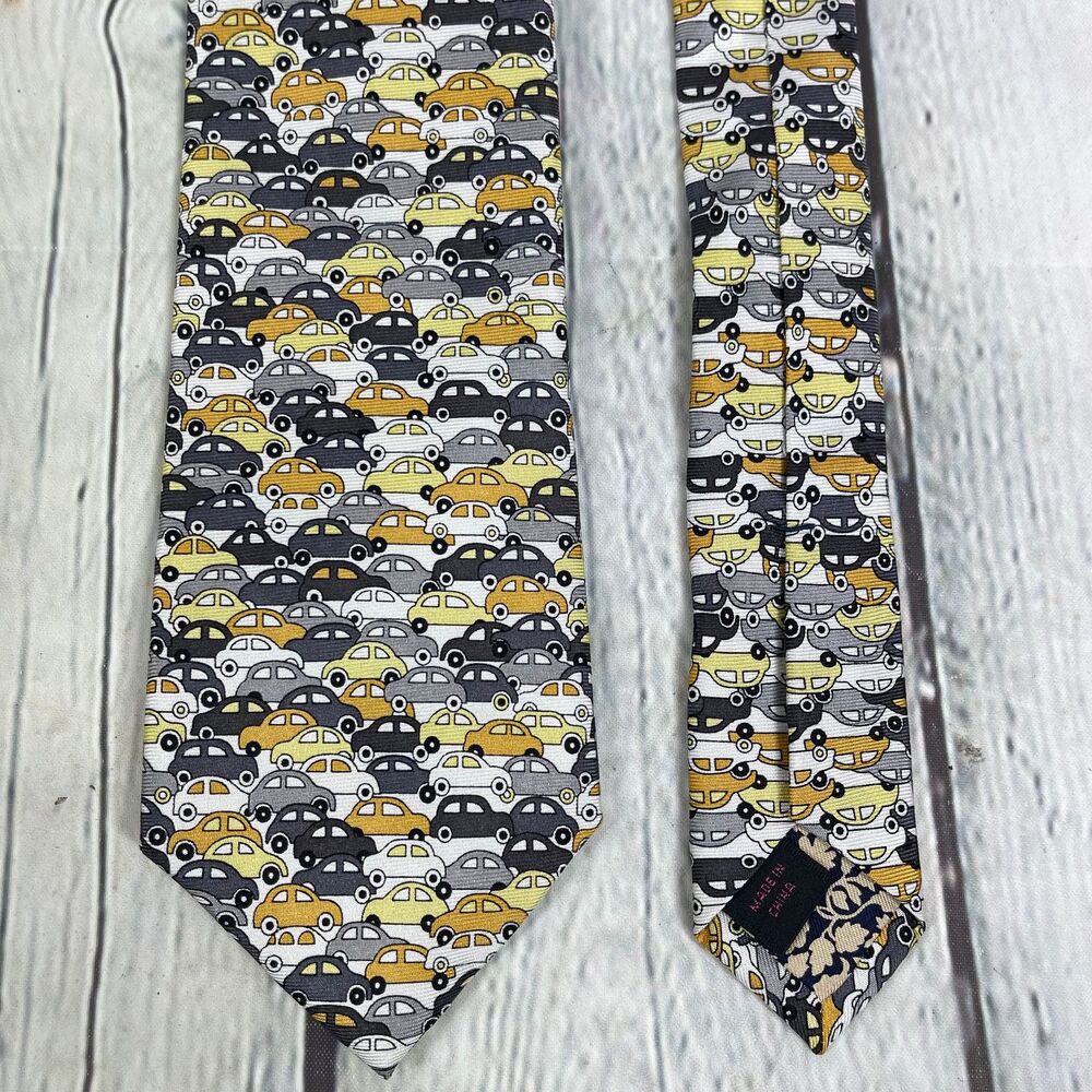 Liberty of London for Target Bug Cars Men's Necktie 100% Silk 2009 3" x 58"